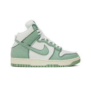 Nike 1985 series high dunks Green and white 5.5 women